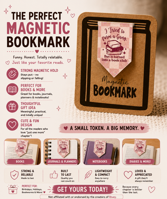 Magnetic Bookmark: Tried to Form a Gang-Book Club