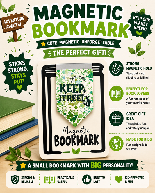 Magnetic Bookmark: Fishing-Keep It Reel