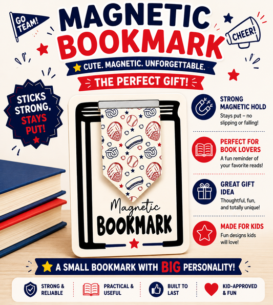 Magnetic Bookmark: Baseball/Ballpark Snacks