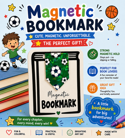 Magnetic Bookmark: Soccer
