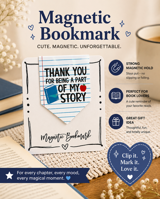 Magnetic Bookmark: Thank You For Being a Part of My Story